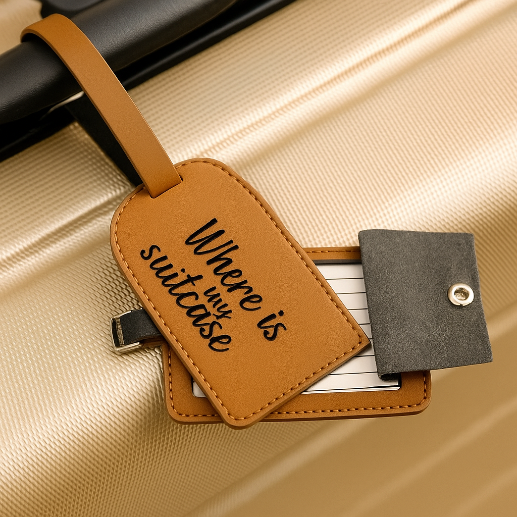🧳 Where is my suitcase – Kofferanhänger mit Gravur