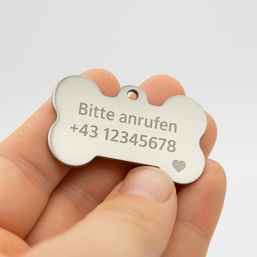 🎁 Individuell gravierter Anhänger – perfekt für deinen Vierbeiner!