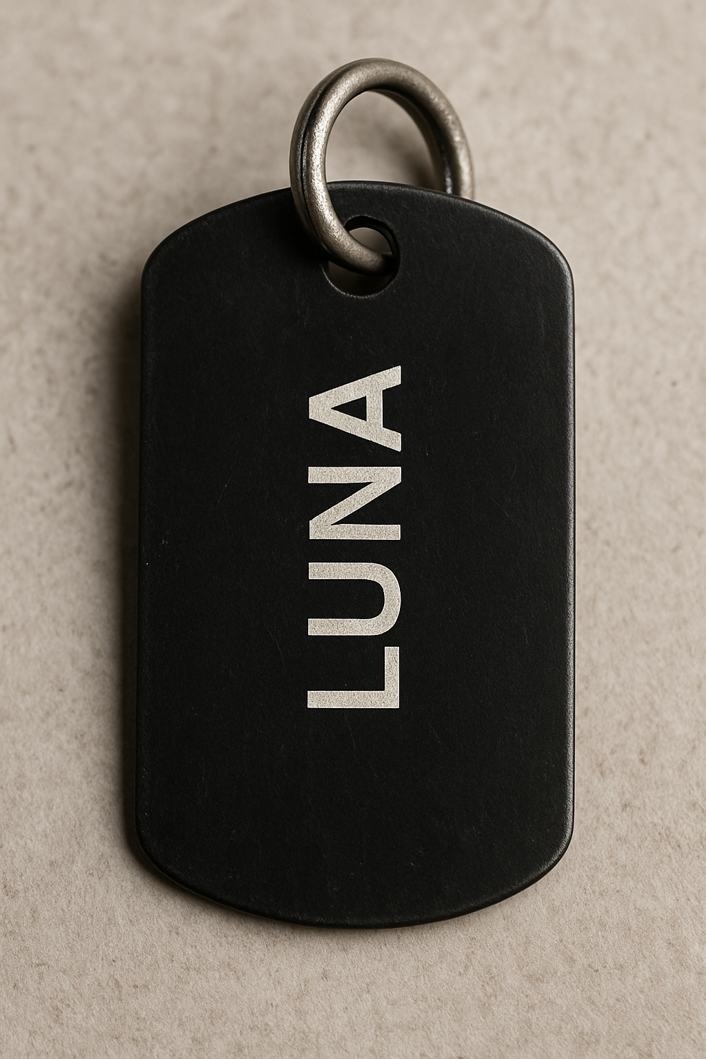 Personalisierte Hundemarke mit Gravur – Name & Telefonnummer