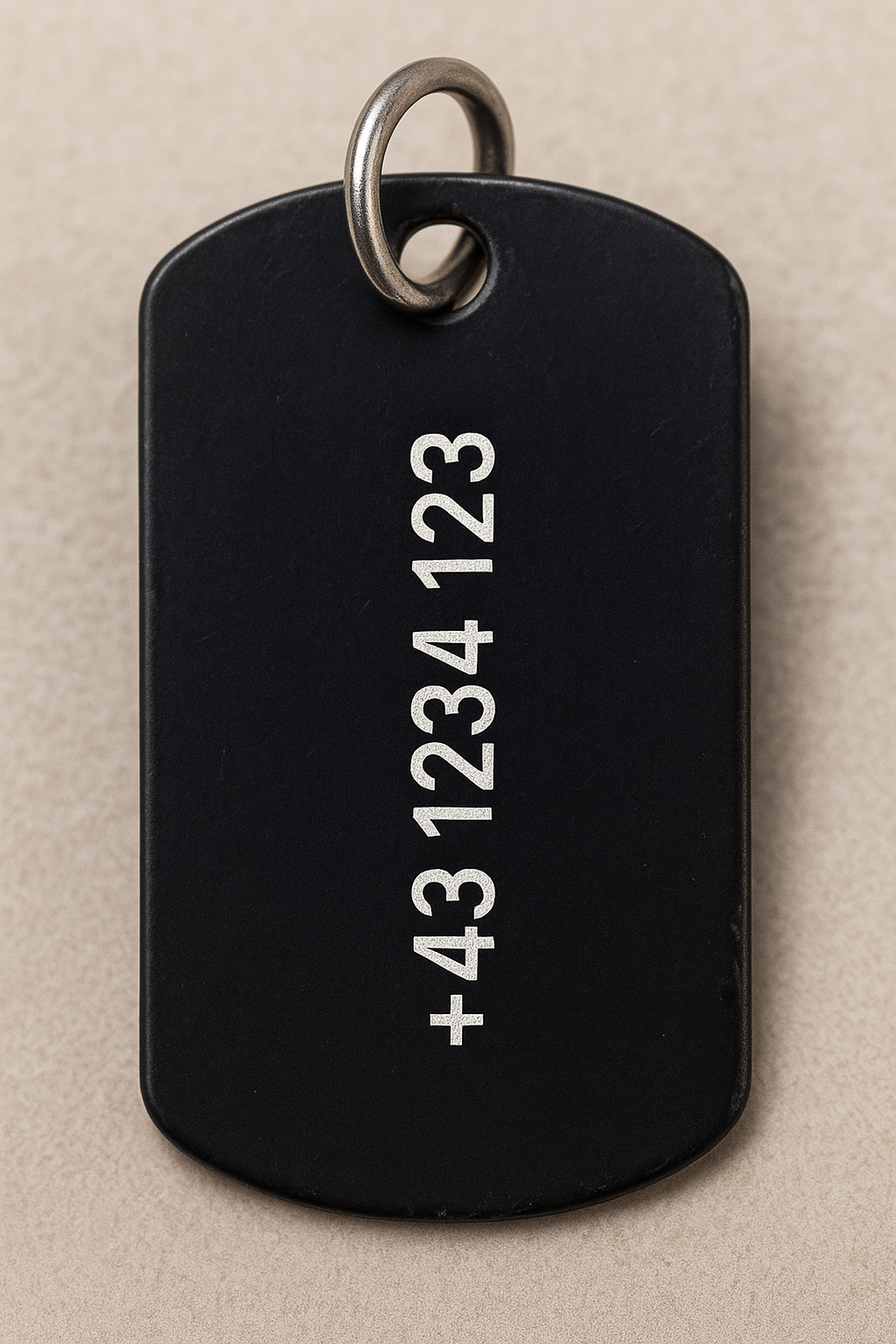 Personalisierte Hundemarke mit Gravur – Name & Telefonnummer